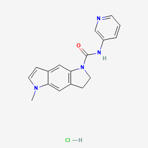 molecular formula C17H17ClN4O B1680796 SB 206553盐酸盐 CAS No. 1197334-04-5