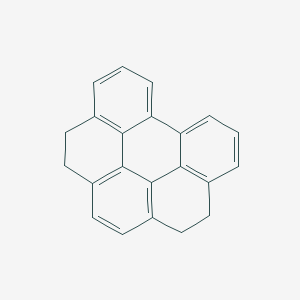 molecular formula C22H16 B168080 Hexacyclo[12.8.0.02,11.03,8.04,21.017,22]docosa-1(14),2(11),3(8),4,6,12,17(22),18,20-nonaene CAS No. 16310-66-0