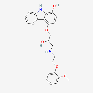 molecular formula C24H26N2O5 B1680800 1-羟基卡维地洛 CAS No. 146574-41-6