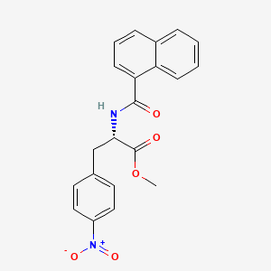 B1680828 methyl (2S)-2-(naphthalene-2-carbonylamino)-3-(4-nitrophenyl)propanoate CAS No. 247580-43-4