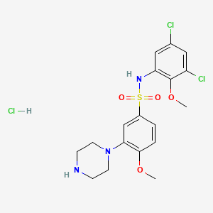 molecular formula C18H22Cl3N3O4S B1680833 SB 399885 Hydrochloride CAS No. 402713-80-8