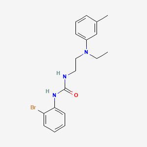 molecular formula C18H22BrN3O B1680835 1-(2-溴苯基)-3-{2-[乙基(3-甲基苯基)氨基]乙基}脲 CAS No. 459429-39-1