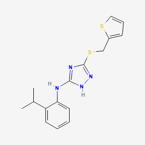 B1680838 N-(2-Isopropylphenyl)-3-[(2-Thienylmethyl)thio]-1h-1,2,4-Triazol-5-Amine CAS No. 949142-44-3