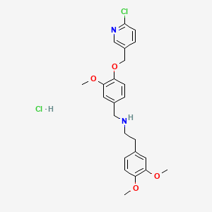 molecular formula C24H28Cl2N2O4 B1680853 SBE13 盐酸盐 CAS No. 1052532-15-6