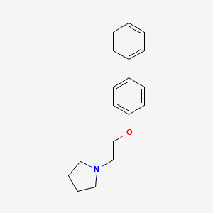 B1680856 1-[2-(4-Phenylphenoxy)ethyl]pyrrolidine CAS No. 262451-89-8