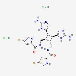 molecular formula C22H26Br2Cl2N10O2 B1680891 Esceptrina CAS No. 79703-25-6