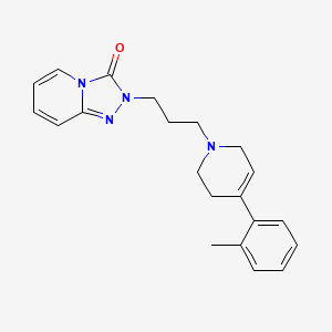 B1680893 1,2,4-Triazolo(4,3-a)pyridin-3(2H)-one, 2-(3-(3,6-dihydro-4-(2-methylphenyl)-1(2H)-pyridinyl)propyl)- CAS No. 83674-78-6