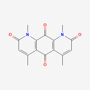B1680912 1,4,6,9-Tetramethylpyrido[3,2-G]quinoline-2,5,8,10-tetrone CAS No. 637772-75-9
