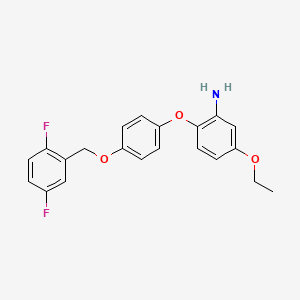 2-(4-((2,5-Difluorobenzyl)oxy)phenoxy)-5-ethoxyaniline