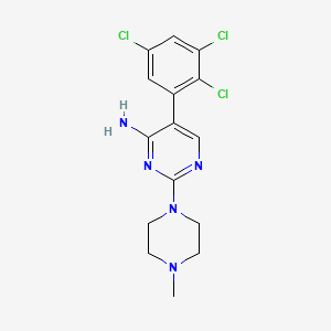 molecular formula C15H16Cl3N5 B1680975 西帕曲林 CAS No. 130800-90-7