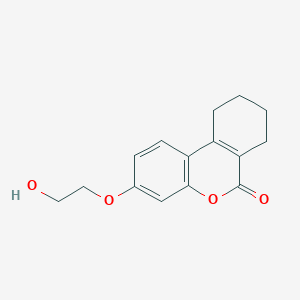 molecular formula C15H16O4 B1680997 3-(2-羟基-乙氧基)-7,8,9,10-四氢-苯并[c]色满-6-酮 CAS No. 328021-97-2