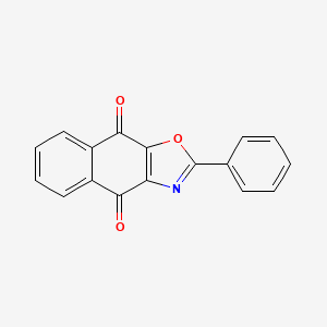 molecular formula C17H9NO3 B1680999 2-苯基萘并[2,3-D]噁唑-4,9-二酮 CAS No. 63388-44-3