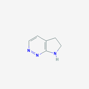 molecular formula C6H7N3 B168104 6,7-dihydro-5H-pyrrolo[2,3-c]pyridazine CAS No. 1245646-68-7