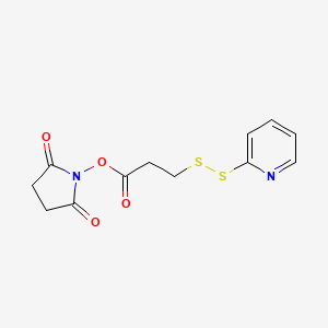 molecular formula C12H12N2O4S2 B1681065 N-琥珀酰亚胺基-3-(2-吡啶基二硫代)丙酸 CAS No. 68181-17-9