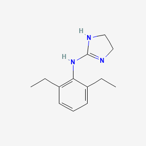 B1681119 N-(2,6-Diethylphenyl)-4,5-dihydro-1H-imidazol-2-amine CAS No. 4751-48-8