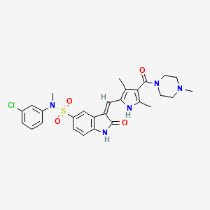 molecular formula C28H30ClN5O4S B1681149 Met 激酶抑制剂 CAS No. 658084-23-2