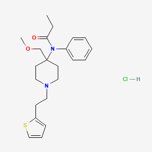 molecular formula C22H31ClN2O2S B1681175 盐酸阿芬太尼 CAS No. 69049-06-5