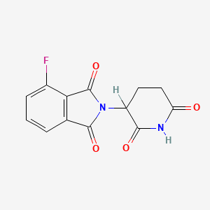molecular formula C13H9FN2O4 B1681247 2-(2,6-二氧哌啶-3-基)-4-氟代异吲哚啉-1,3-二酮 CAS No. 835616-60-9