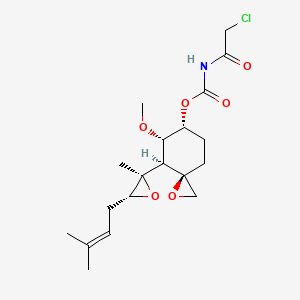 molecular formula C19H28ClNO6 B1681328 O-(氯代乙酰氨基甲酰)富马吉醇 CAS No. 129298-91-5