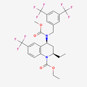 molecular formula C26H25F9N2O4 B1681342 托昔拉匹 CAS No. 262352-17-0