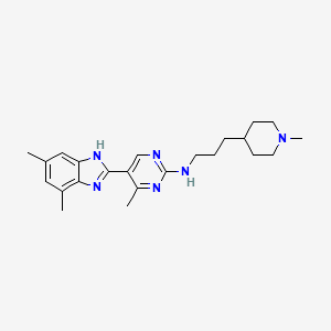 molecular formula C23H32N6 B1681344 托雷福兰 CAS No. 952494-46-1