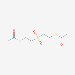 molecular formula C8H14O4S3 B016814 双（2-乙酰巯基乙基）砜 CAS No. 17096-46-7