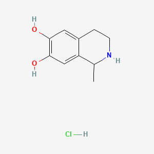 molecular formula C10H14ClNO2 B1681410 (+/-)-Salsolinol hydrochloride CAS No. 70681-20-8