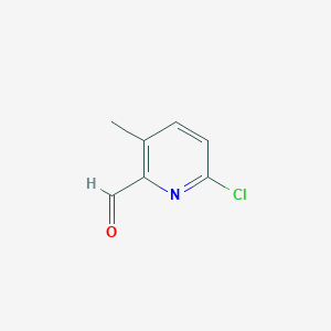 molecular formula C7H6ClNO B168144 6-Chloro-3-methylpicolinaldehyde CAS No. 1211537-07-3
