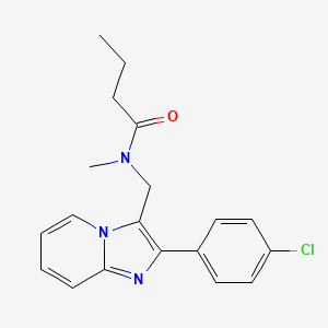 molecular formula C19H20ClN3O B1681471 Saripidem CAS No. 103844-86-6