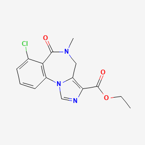 molecular formula C15H14ClN3O3 B1681475 Sarmazenil CAS No. 78771-13-8