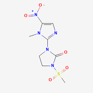 molecular formula C8H11N5O5S B1681479 Satranidazole CAS No. 56302-13-7