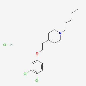 molecular formula C18H27Cl2NO B1681490 4-(2-(3,4-Dichlorophenoxy)ethyl)-1-pentylpiperidine CAS No. 141429-64-3
