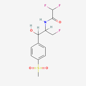 B1681536 2,2-difluoro-N-[3-fluoro-1-hydroxy-1-(4-methylsulfonylphenyl)propan-2-yl]acetamide CAS No. 73212-54-1