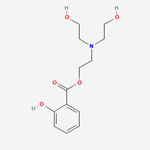 B1681590 Benzoic acid, 2-hydroxy-, 2-[bis(2-hydroxyethyl)amino]ethyl ester CAS No. 10377-95-4