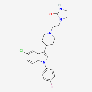 molecular formula C24H26ClFN4O B1681639 舍吲哚 CAS No. 106516-24-9