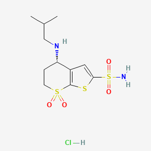 B1681642 Sezolamide hydrochloride CAS No. 119271-78-2
