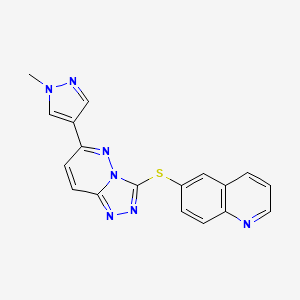 molecular formula C18H13N7S B1681655 SGX-523 CAS No. 1022150-57-7