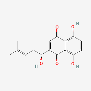 molecular formula C16H16O5 B1681659 紫草素 CAS No. 517-89-5