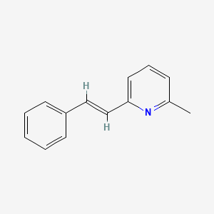 B1681669 2-Methyl-6-(2-phenylethenyl)pyridine CAS No. 6266-99-5