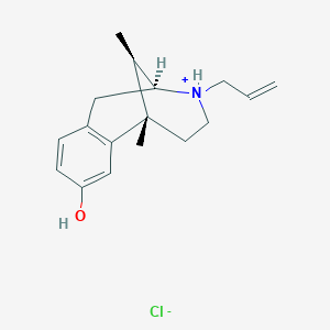 B1681684 2,6-Methano-3-benzazocin-8-ol, 1,2,3,4,5,6-hexahydro-3-allyl-6,11-dimethyl- CAS No. 7619-35-4