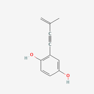 B1681750 1,4-Benzenediol, 2-(3-methyl-3-buten-1-ynyl)- CAS No. 22944-03-2