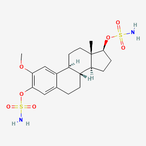 B1681772 (9beta,13alpha,14beta,17alpha)-2-Methoxyestra-1,3,5(10)-Triene-3,17-Diyl Disulfamate CAS No. 401600-86-0