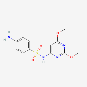 molecular formula C12H14N4O4S B1681780 磺胺二甲氧嘧啶 CAS No. 122-11-2