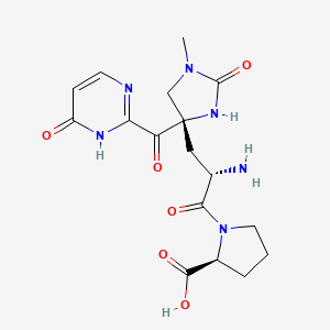molecular formula C17H22N6O6 B1681865 鞣酸酸型 CAS No. 103300-77-2