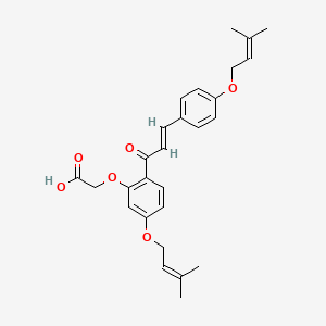 molecular formula C27H30O6 B1681906 Sofalcone CAS No. 153175-87-2