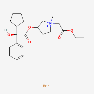 molecular formula C22H32BrNO5 B1681908 Sofpironium bromide CAS No. 1628106-94-4