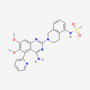 molecular formula C25H26N6O4S B1681925 Taprizosin CAS No. 210538-44-6