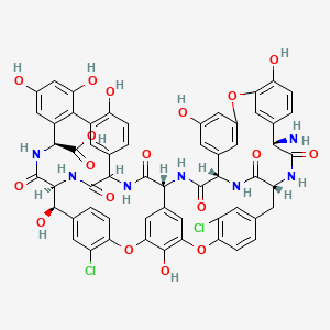 molecular formula C58H45Cl2N7O18 B1682007 替考拉宁糖苷配基 CAS No. 89139-42-4