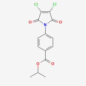B1682027 Propan-2-yl 4-(3,4-dichloro-2,5-dioxopyrrol-1-yl)benzoate CAS No. 704878-75-1