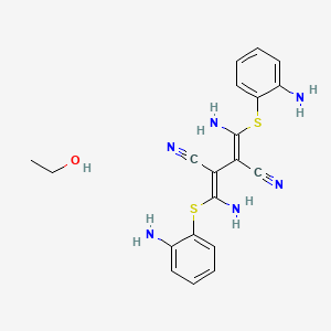 (2Z,3Z)-2,3-bis[amino-(2-aminophenyl)sulfanylmethylidene]butanedinitrile;ethanol